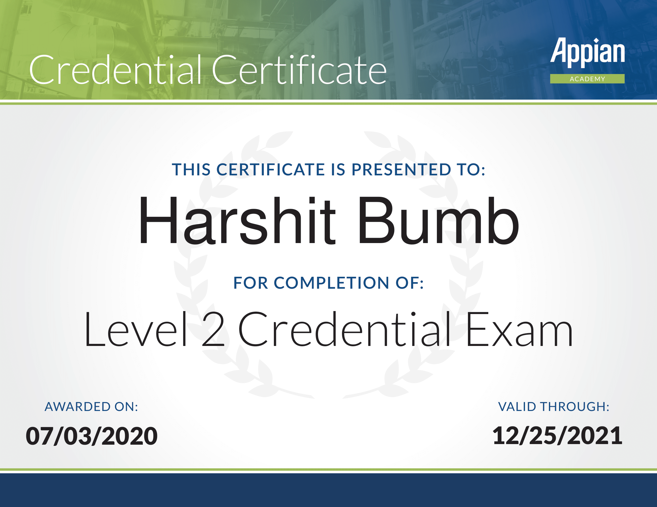 Level 2 Certificate